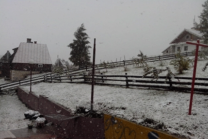 U Pljevljima, Kolašinu i na Žabljaku snijeg U Pljevljima, Kolašinu i na Žabljaku snijeg