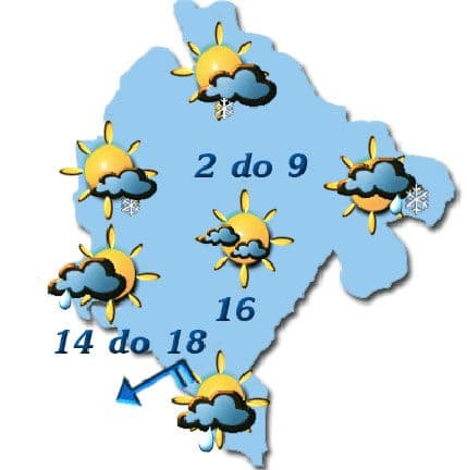 I danas hladno, krajem dana vjetar u pojačanju I danas hladno, krajem dana vjetar u pojačanju