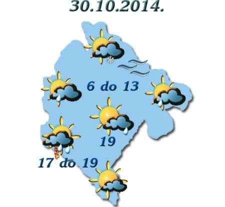 Danas moguća slaba kiša Danas moguća slaba kiša