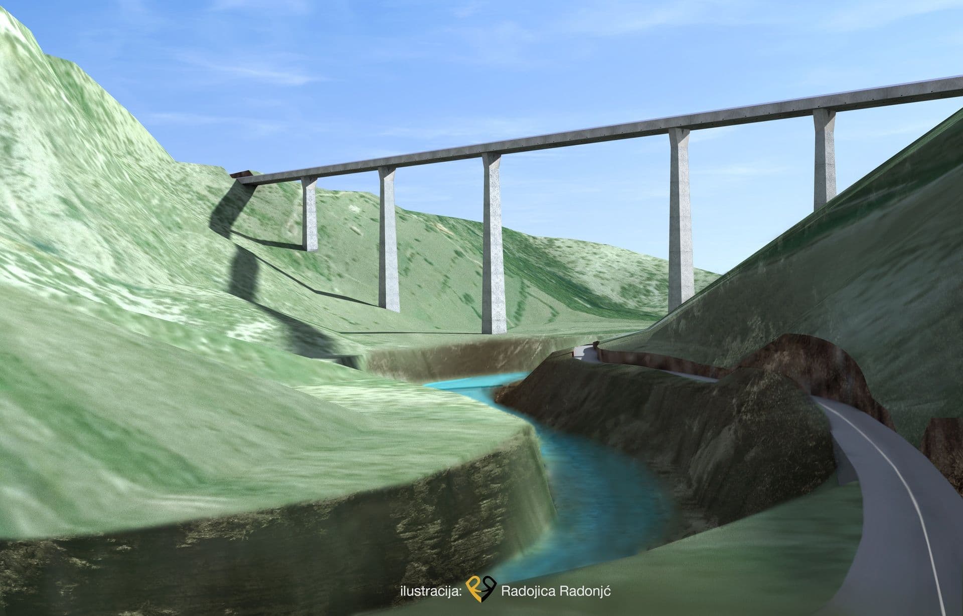 Projektovana brzina na autoputu 100 km/h Projektovana brzina na autoputu 100 km/h