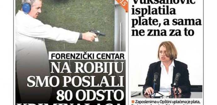 Zahvaljujući Forenzičkom centru otkriveno 80 odsto kriminalaca Zahvaljujući Forenzičkom centru otkriveno 80 odsto kriminalaca