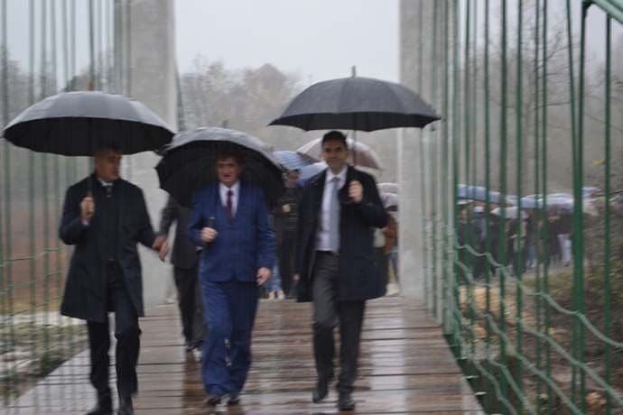 Otvoren rekonstruisani viseći most u Danilovgradu Otvoren rekonstruisani viseći most u Danilovgradu