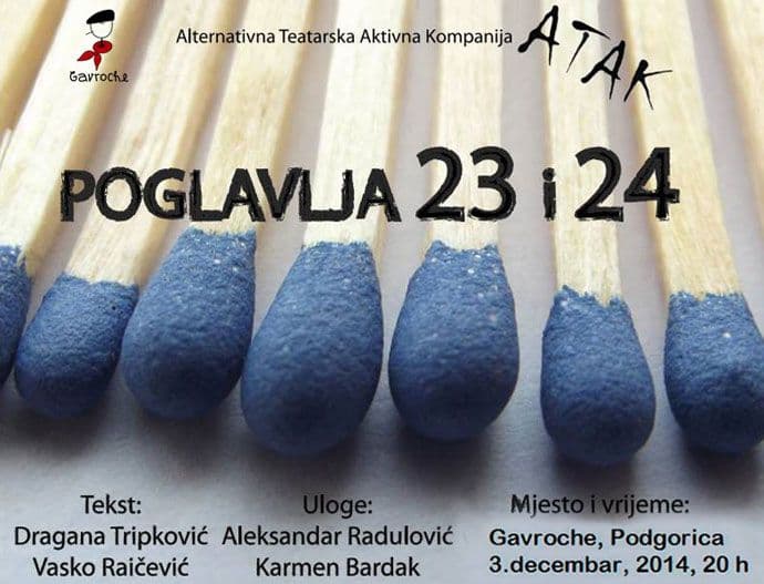 ATAK-ova „Poglavlja 23 i 24“ u KC „Gavroche“ ATAK-ova „Poglavlja 23 i 24“ u KC „Gavroche“