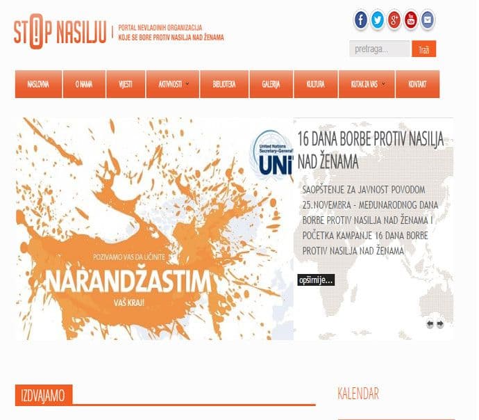 Pokrenut portal stopnasilju.me Pokrenut portal stopnasilju.me