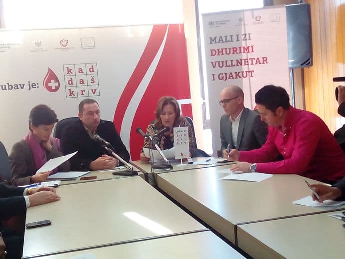 Promocija dobrovoljnog davanja krvi u Ulcinju Promocija dobrovoljnog davanja krvi u Ulcinju
