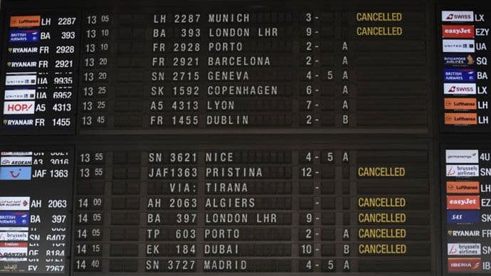 Belgija: Obustavljene vazdušne i željezničke linije Belgija: Obustavljene vazdušne i željezničke linije