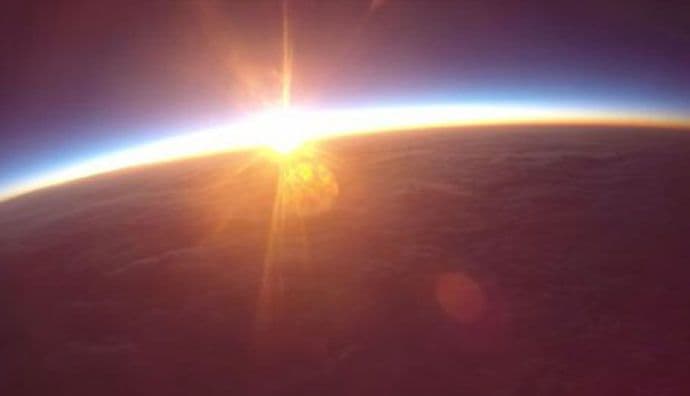 VIDEO: Ovako izgleda izlazak Sunca iz stratosfere VIDEO: Ovako izgleda izlazak Sunca iz stratosfere