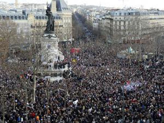Milion građana izlazi na ulice Pariza Milion građana izlazi na ulice Pariza