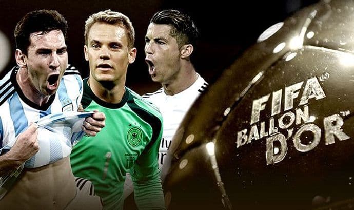 ''Zlatna lopta'': Ronaldo, Mesi ili Nejmar ''Zlatna lopta'': Ronaldo, Mesi ili Nejmar