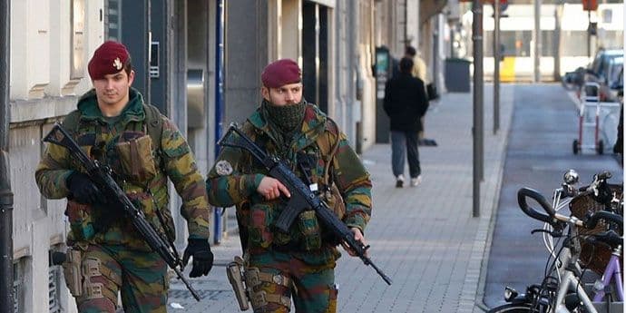 Vojnici rasporedjeni širom Belgije Vojnici rasporedjeni širom Belgije