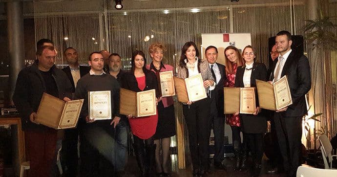 Montenegro Airlinesu povelja  Preduzetnik-partner 2014. Montenegro Airlinesu povelja  Preduzetnik-partner 2014.