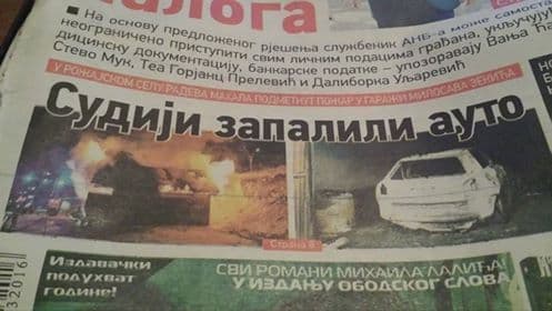 Sudiji zapalili automobil Sudiji zapalili automobil