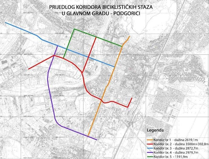 Podgorica ove godine dobija biciklističke staze Podgorica ove godine dobija biciklističke staze