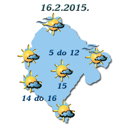 Sjutra sunčano, do 16 stepeni Sjutra sunčano, do 16 stepeni