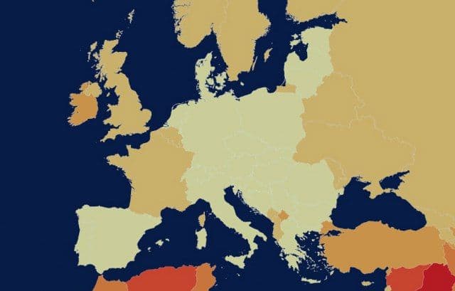 Mapa koja pokazuje kako Evropa polako umire Mapa koja pokazuje kako Evropa polako umire