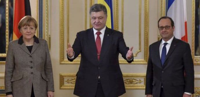 Oland, Merkel i Porošenko zabrinuti zbog sukoba u Debaljcevu Oland, Merkel i Porošenko zabrinuti zbog sukoba u Debaljcevu