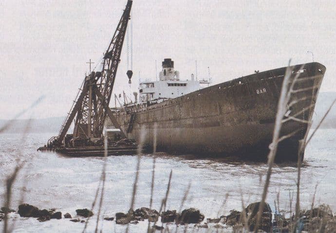 Dan kada se nasukao “Bar”, prvi brod “Prekookeanske” Dan kada se nasukao “Bar”, prvi brod “Prekookeanske”