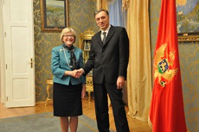 Vujanović primio akreditive nove američke ambasadorke Vujanović primio akreditive nove američke ambasadorke