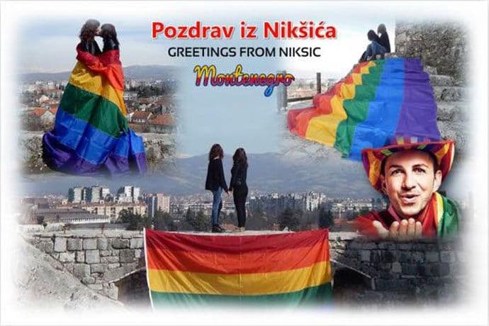 Prva LGBT razglednica Nikšića Prva LGBT razglednica Nikšića