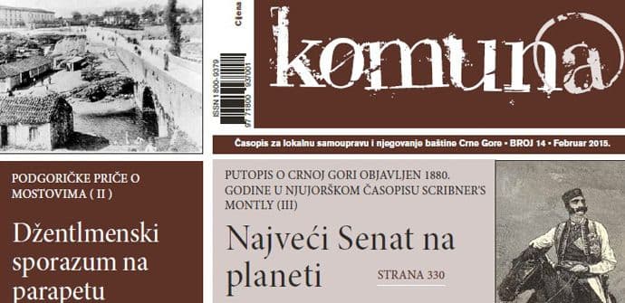 Novi broj "Komune" izašao iz štampe Novi broj "Komune" izašao iz štampe