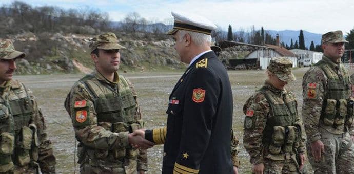 Admiral Samardžić posjetio kasarnu „Milovan Šaranović“ Admiral Samardžić posjetio kasarnu „Milovan Šaranović“