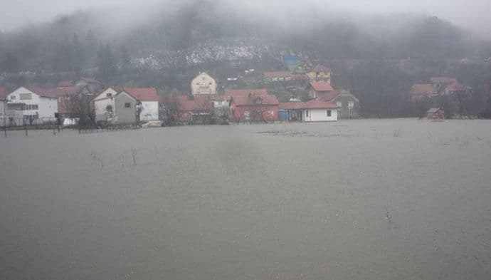CETINJE (FOTO): Donje polje pod vodom  CETINJE (FOTO): Donje polje pod vodom