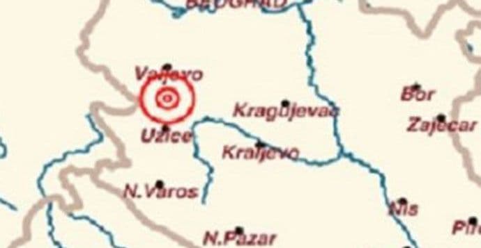Zemljotres od 4,6 rihtera pogodio Srbiju Zemljotres od 4,6 rihtera pogodio Srbiju