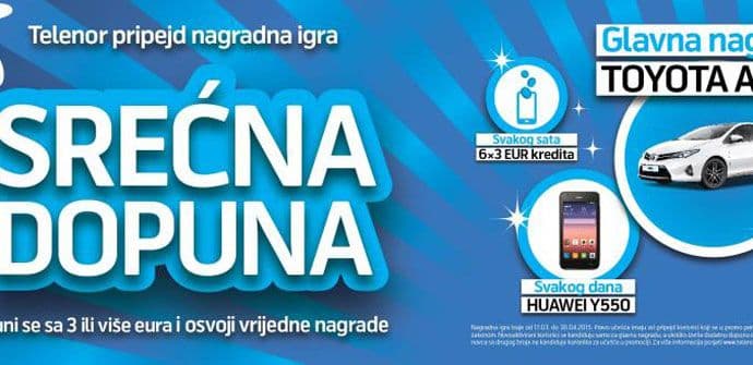 Toyota Auris za najsrećnijeg pripejd korisnika Toyota Auris za najsrećnijeg pripejd korisnika