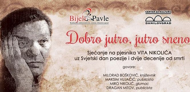 U čast Vitu Nikoliću i prazniku stiha U čast Vitu Nikoliću i prazniku stiha