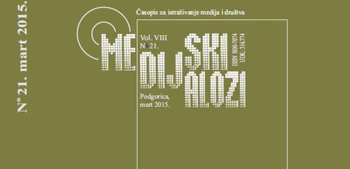 Izašao novi broj časopisa "Medijski dijalozi" Izašao novi broj časopisa "Medijski dijalozi"