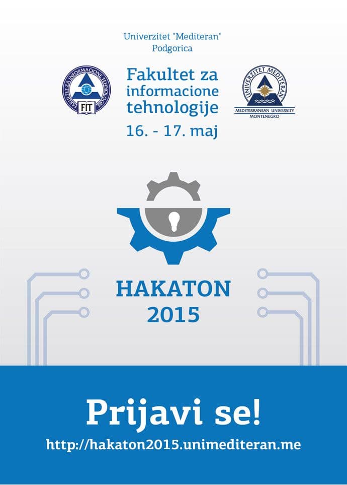 Prijave za drugi Hakaton do 1. maja  Prijave za drugi Hakaton do 1. maja