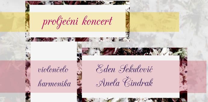 Koncert Eden Sekulović i Anele Čindrak u KC "Gavroche" Koncert Eden Sekulović i Anele Čindrak u KC "Gavroche"