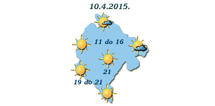 Sjutra sunčano, do 21 stepen Sjutra sunčano, do 21 stepen
