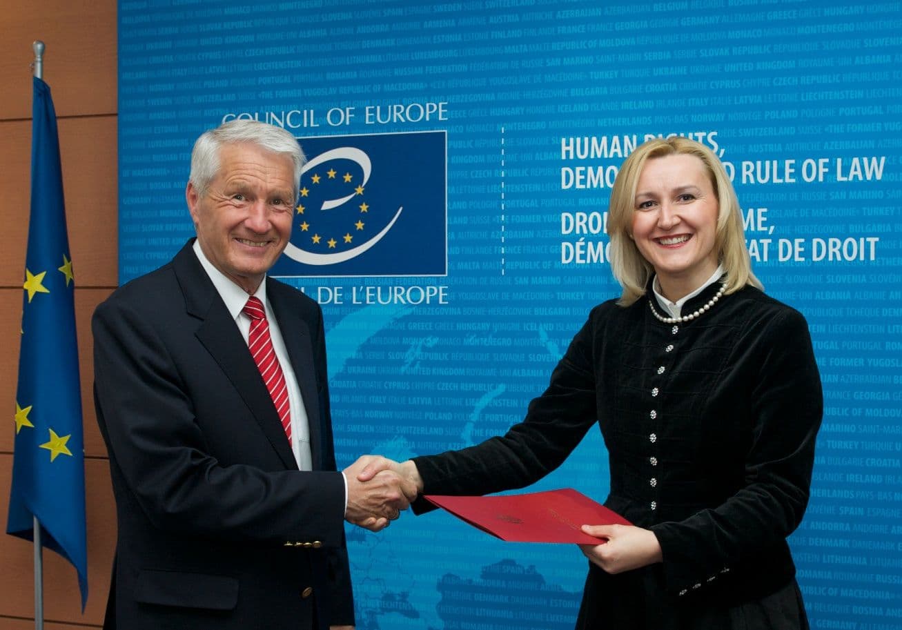 Božidarka Krunić predala akreditivna pisma Generalnom sekretaru Savjeta Evrope Božidarka Krunić predala akreditivna pisma Generalnom sekretaru Savjeta Evrope