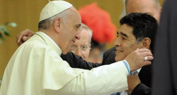 Maradona i Papa o utakmici mira Maradona i Papa o utakmici mira