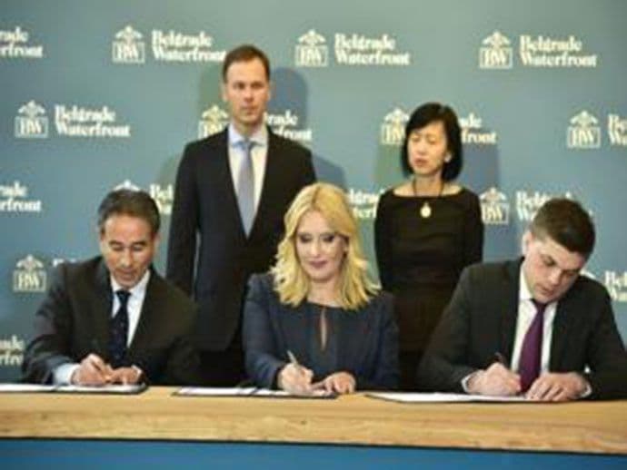 Potpisan ugovor za "Beograd na vodi" vrijedan 3,5 milijarde eura Potpisan ugovor za "Beograd na vodi" vrijedan 3,5 milijarde eura