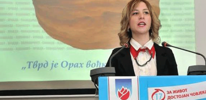 Slađana Kaluđerović novi portparol SNP-a Slađana Kaluđerović novi portparol SNP-a