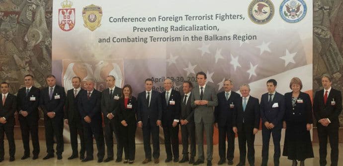 Konjević sa kolegama o borbi protiv terorizma u zemljama Balkana Konjević sa kolegama o borbi protiv terorizma u zemljama Balkana