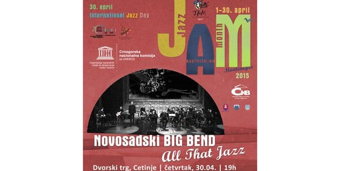 Novosadski big bend koncertom na Cetinju zatvara Mjesec poštovanja džeza Novosadski big bend koncertom na Cetinju zatvara Mjesec poštovanja džeza