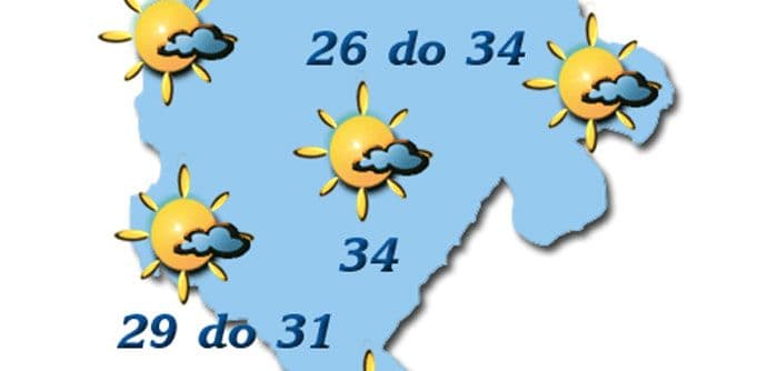 Danas sunčano, do 34 stepena Danas sunčano, do 34 stepena
