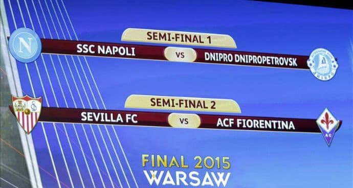 LE 1/2 finala: Napoli čeka Dnjepar, Savić na Sevilju LE 1/2 finala: Napoli čeka Dnjepar, Savić na Sevilju