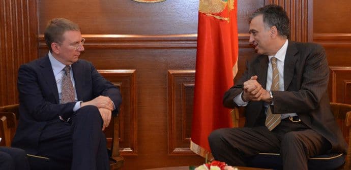 Vujanović i Krivokapić sa ministrom vanjskih poslova Letonije Vujanović i Krivokapić sa ministrom vanjskih poslova Letonije