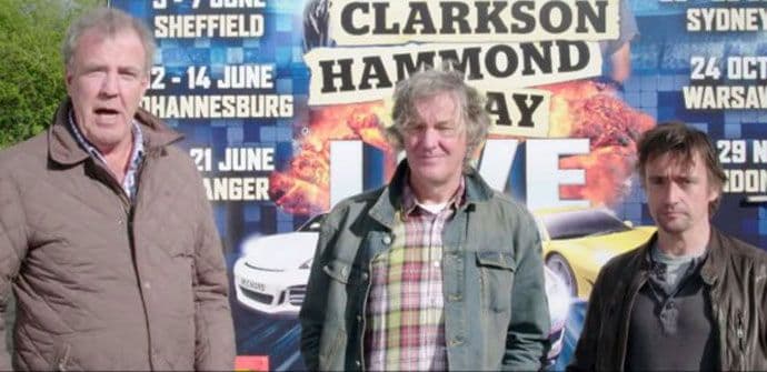 Top Gear je prošlost: Klarkson, Hamond i Mej na turneji (VIDEO) Top Gear je prošlost: Klarkson, Hamond i Mej na turneji (VIDEO)