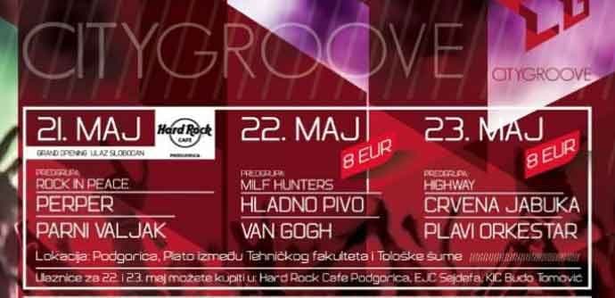 Plavi orkestar i Crvena jabuka zatvaraju večeras City Groove  Plavi orkestar i Crvena jabuka zatvaraju večeras City Groove