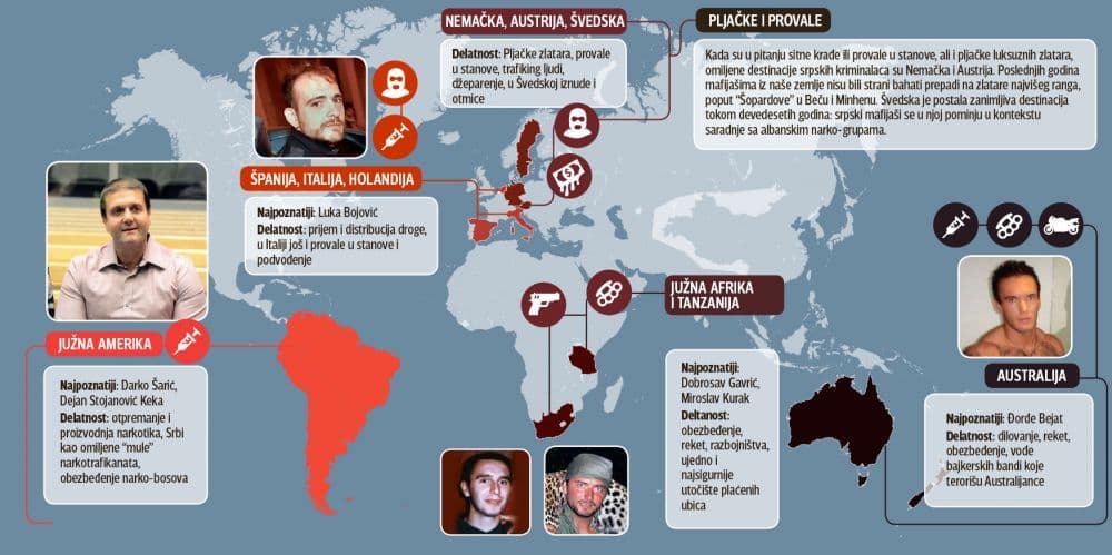 OD DŽEPAROŠA DO NARKO-BOSOVA: Srpski kriminalci haraju svijetom OD DŽEPAROŠA DO NARKO-BOSOVA: Srpski kriminalci haraju svijetom
