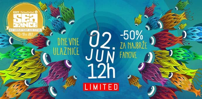 Sea Dance: Jednodnevne ulaznice u pola cijene samo 2. juna! Sea Dance: Jednodnevne ulaznice u pola cijene samo 2. juna!