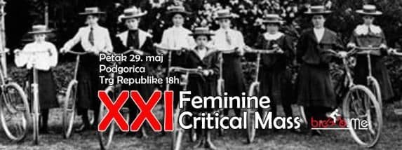 Feminine Critical Mass sjutra u Podgorici Feminine Critical Mass sjutra u Podgorici
