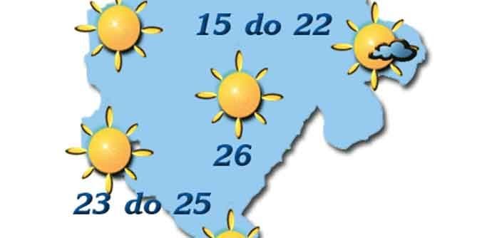 Sjutra pretežno sunčano Sjutra pretežno sunčano