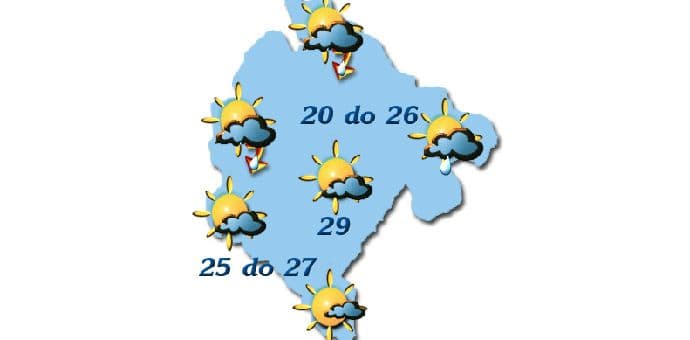 ZHMSCG: Sjutra pretežno sunčano i toplije ZHMSCG: Sjutra pretežno sunčano i toplije