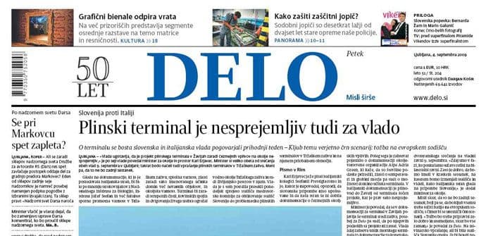 Slovensko "Delo" prodano za 7,3 miliona eura Slovensko "Delo" prodano za 7,3 miliona eura